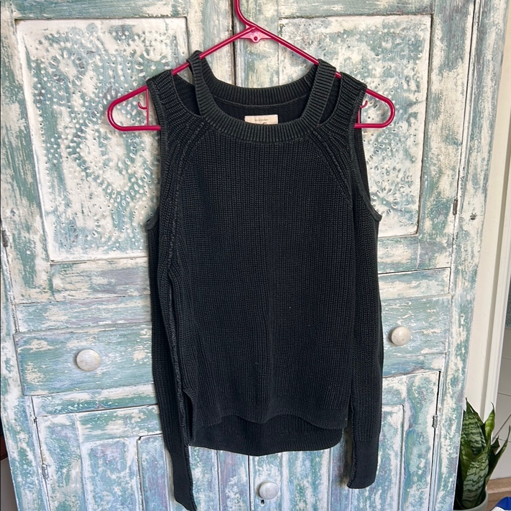 Hollister Black Off-the-Shoulder Sweater
